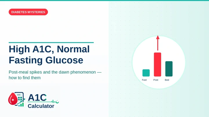High A1C but Normal Fasting Glucose