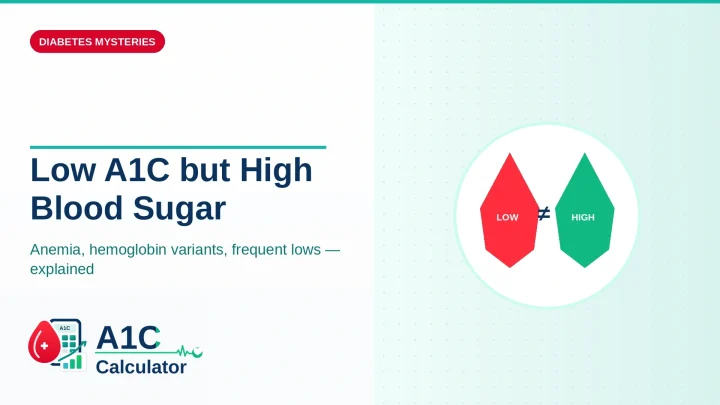 Low A1C but High Blood Sugar: Causes, Meaning & What to Do