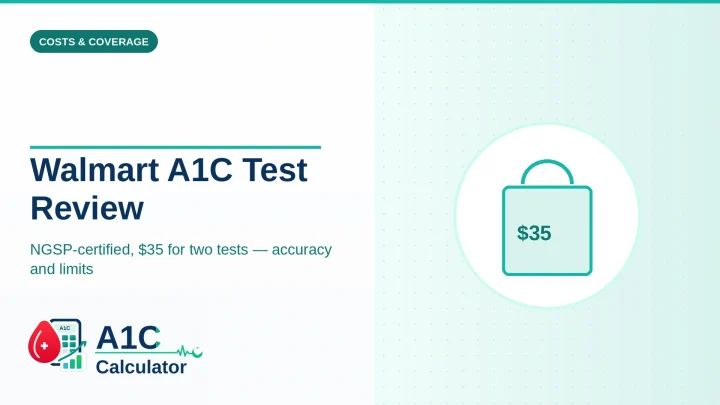 Walmart A1C Test: Review & Cost