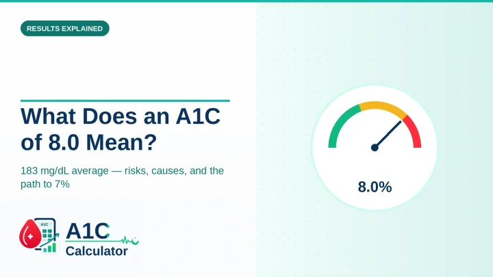 What Does an A1C of 8.0 Mean?