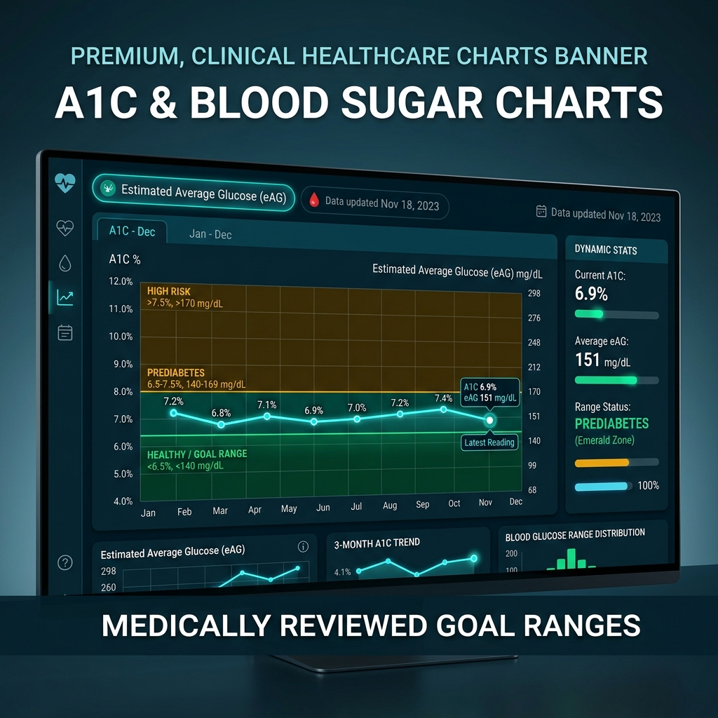 A1C Charts & Blood Sugar Level Tables | A1CCalculator.us